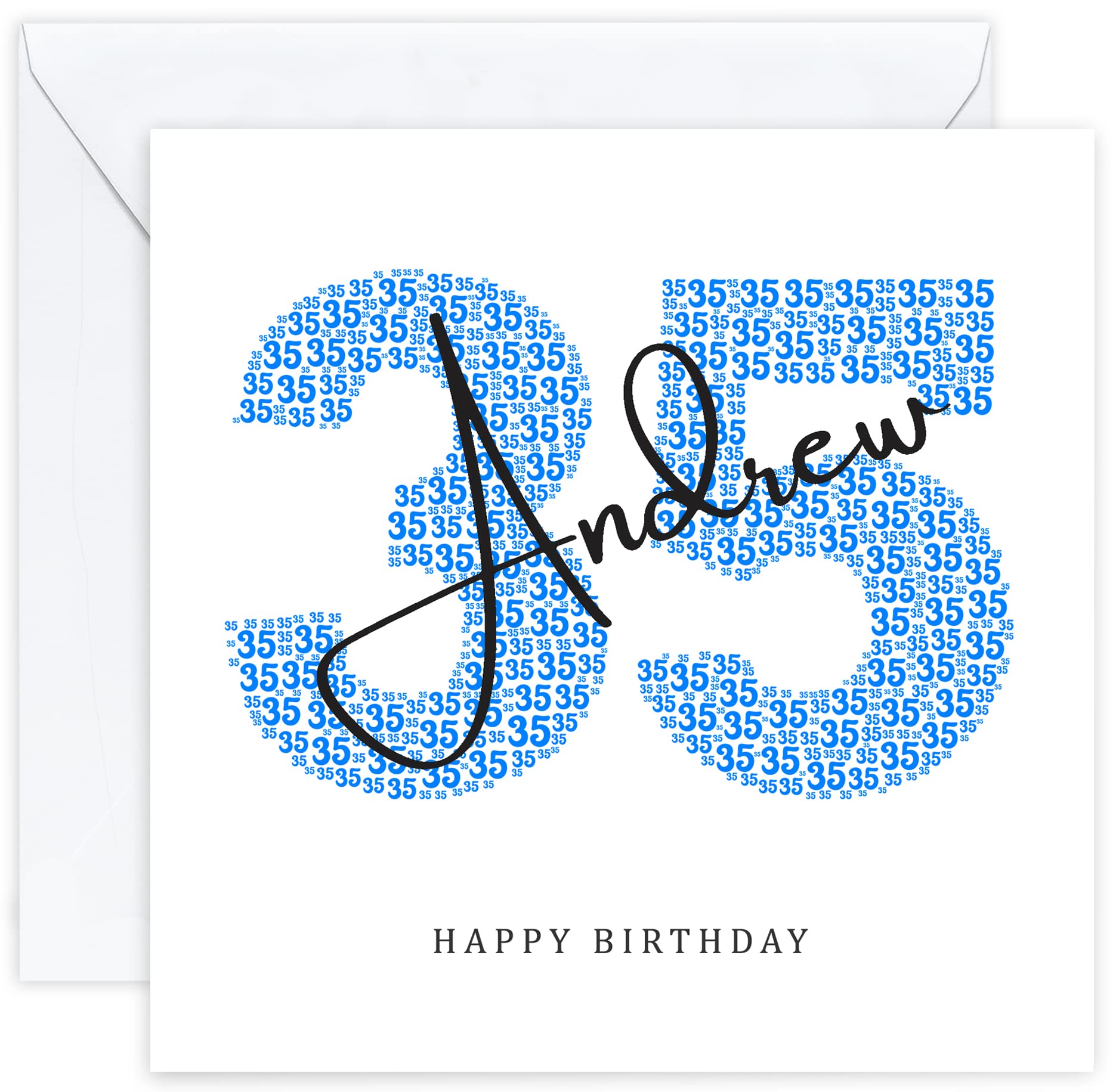 Personalised 35th Birthday Card - Thirty Fifth Birthday Card for Thirty Five 35 Year Old Men Son Grandson Nephew Brother Him (Age 35) โ image 1