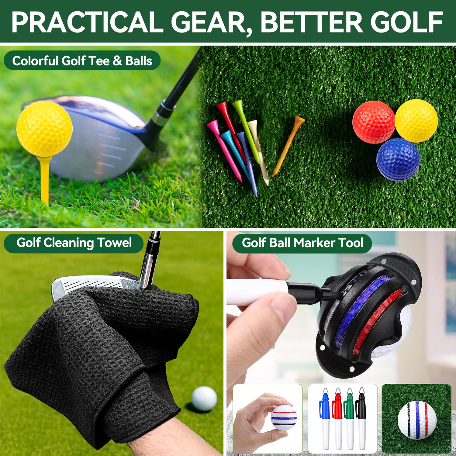 Golf Advent Calendar 2025 Adult Men - 24 Days Golf Accessories & Tools, Colorful - Image 4