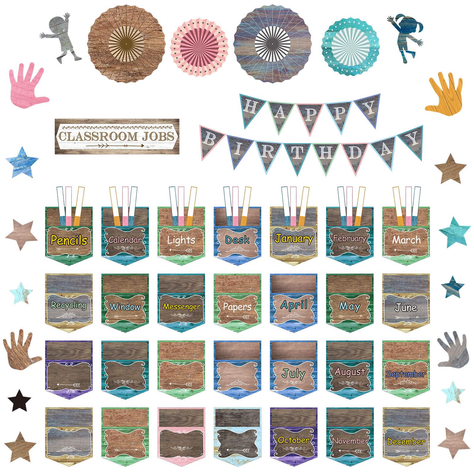 Buy 145 Pieces Happy Birthday Classroom Bulletin Board Classroom Jobs