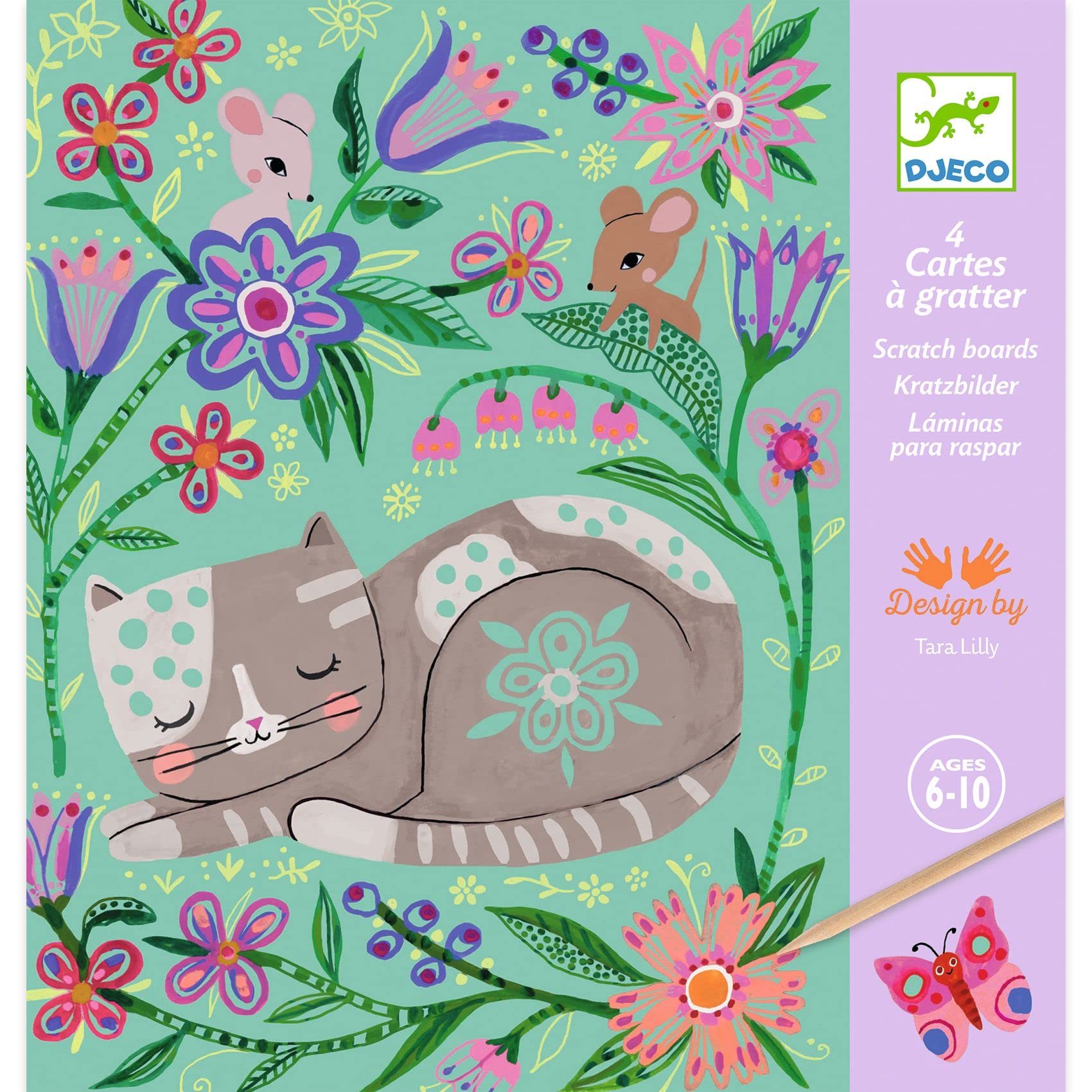 Djeco Petit Gift Scratch Board Kit - Encounters
