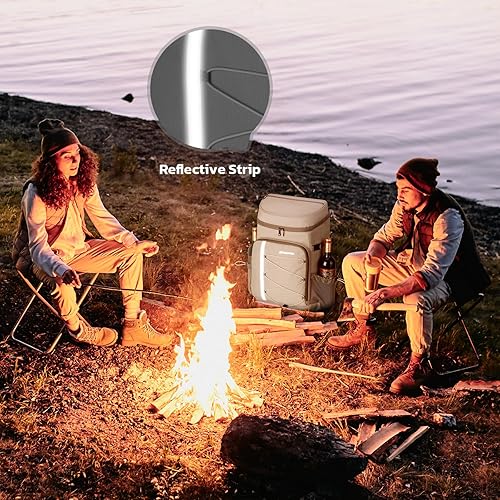 Miniatura 7 de Maelstrom Mochila enfriadora, 35 latas, a prueba de fugas, bolsa térmica suave aislada, enfriador de camping, enfriador de playa, mochila de pecho