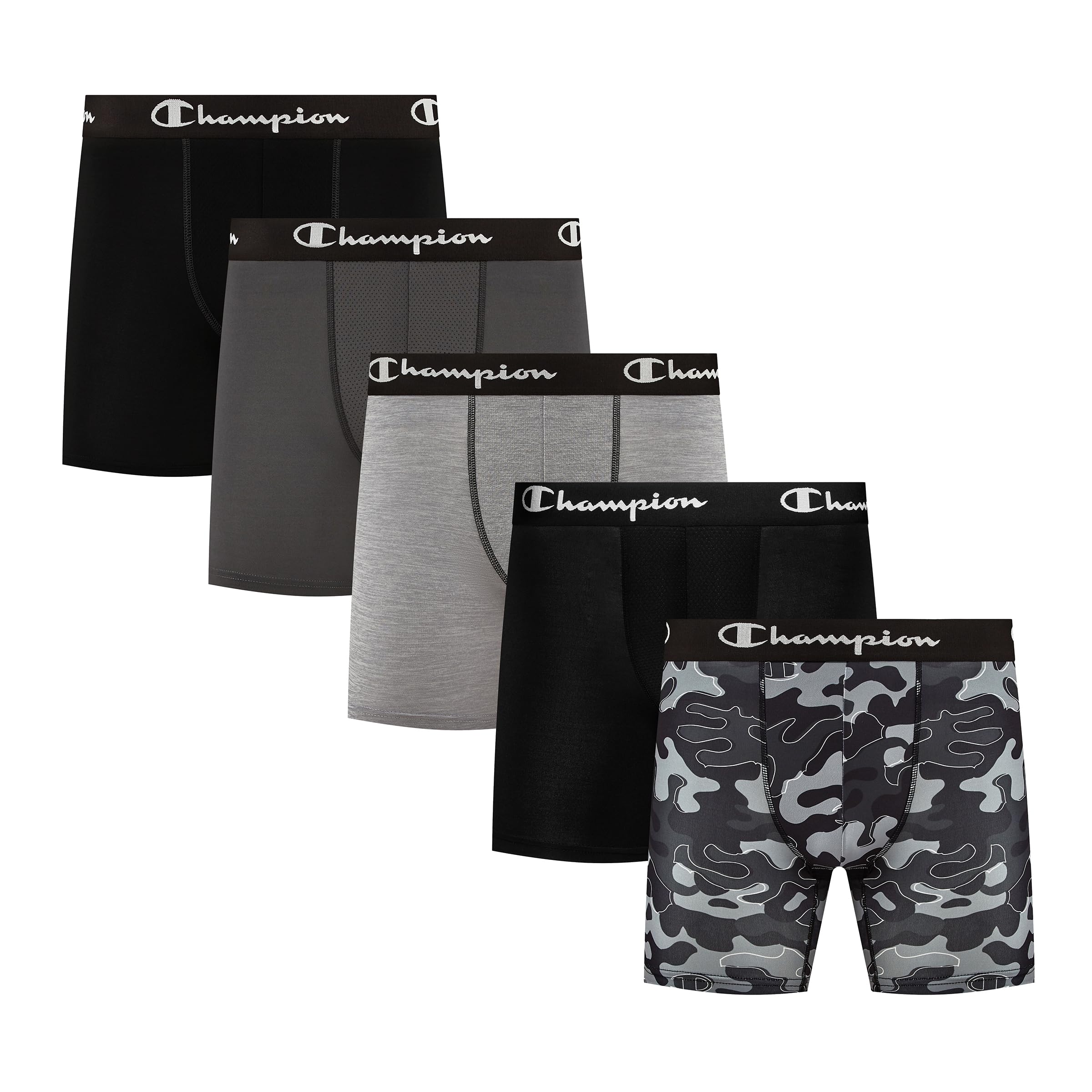 Champion Men's Performance Boxer Brief-5 Pack