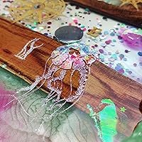 Vista 14 de Geode Agate Tray Resin Mold Silicone for Epoxy, Polymer Clay, Platter, Serving Board, with Metal Frame, Round 10.2inch