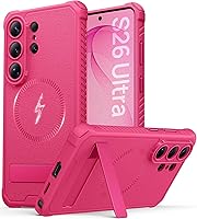 Vista 9 de Vihibii Funda para Samsung Galaxy S26 con soporte, compatible con MagSafe, grado militar a prueba de caídas, protección completa de la cámara, funda