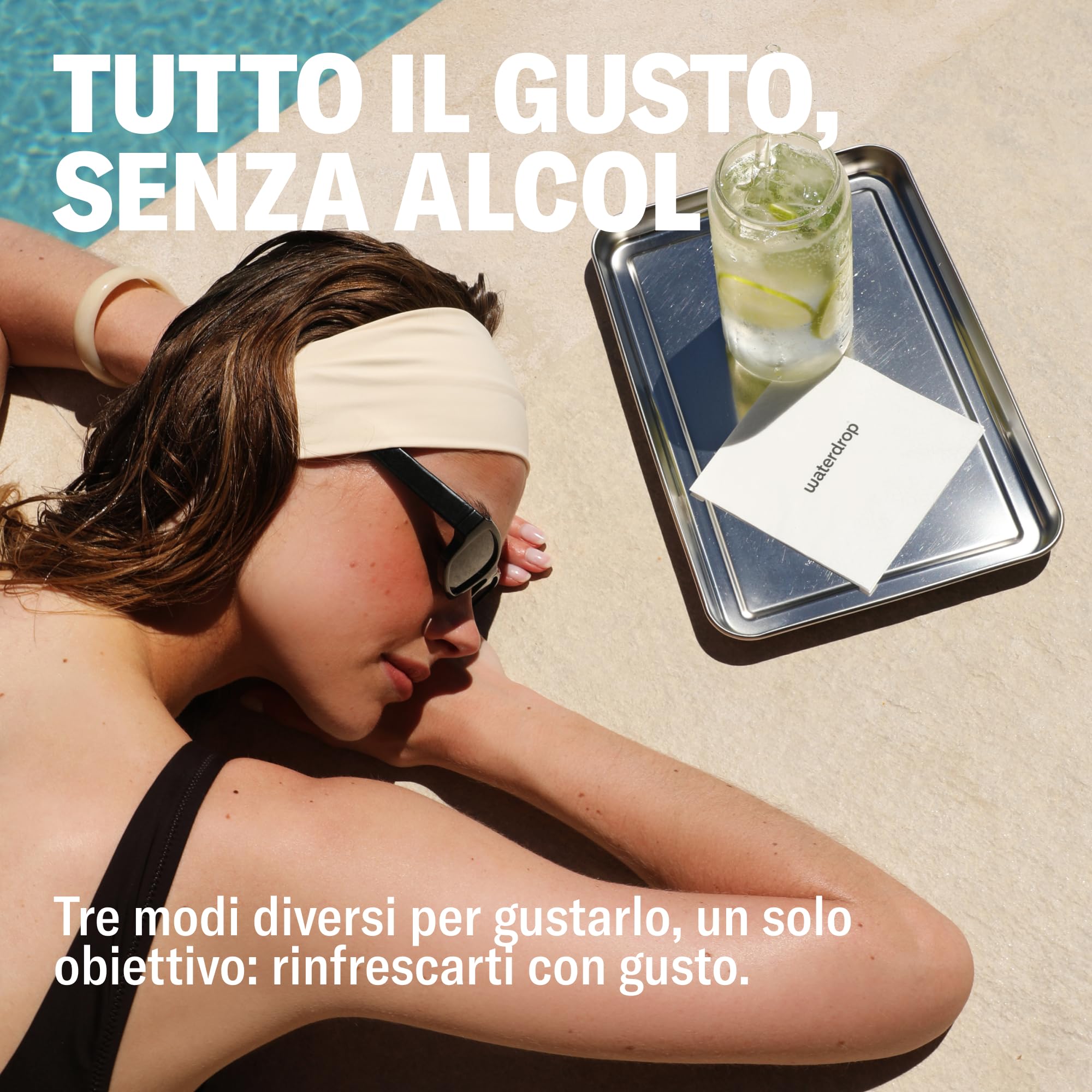 waterdrop® Mojito Set - Cubetti per Acqua - 36 Cubi Mojito, Fragola & Mora - Bevanda Analcolica Zero Alcol - Alternativa Analcolica all’Acqua Tonica - Senza Zucchero con Vitamine C & B12