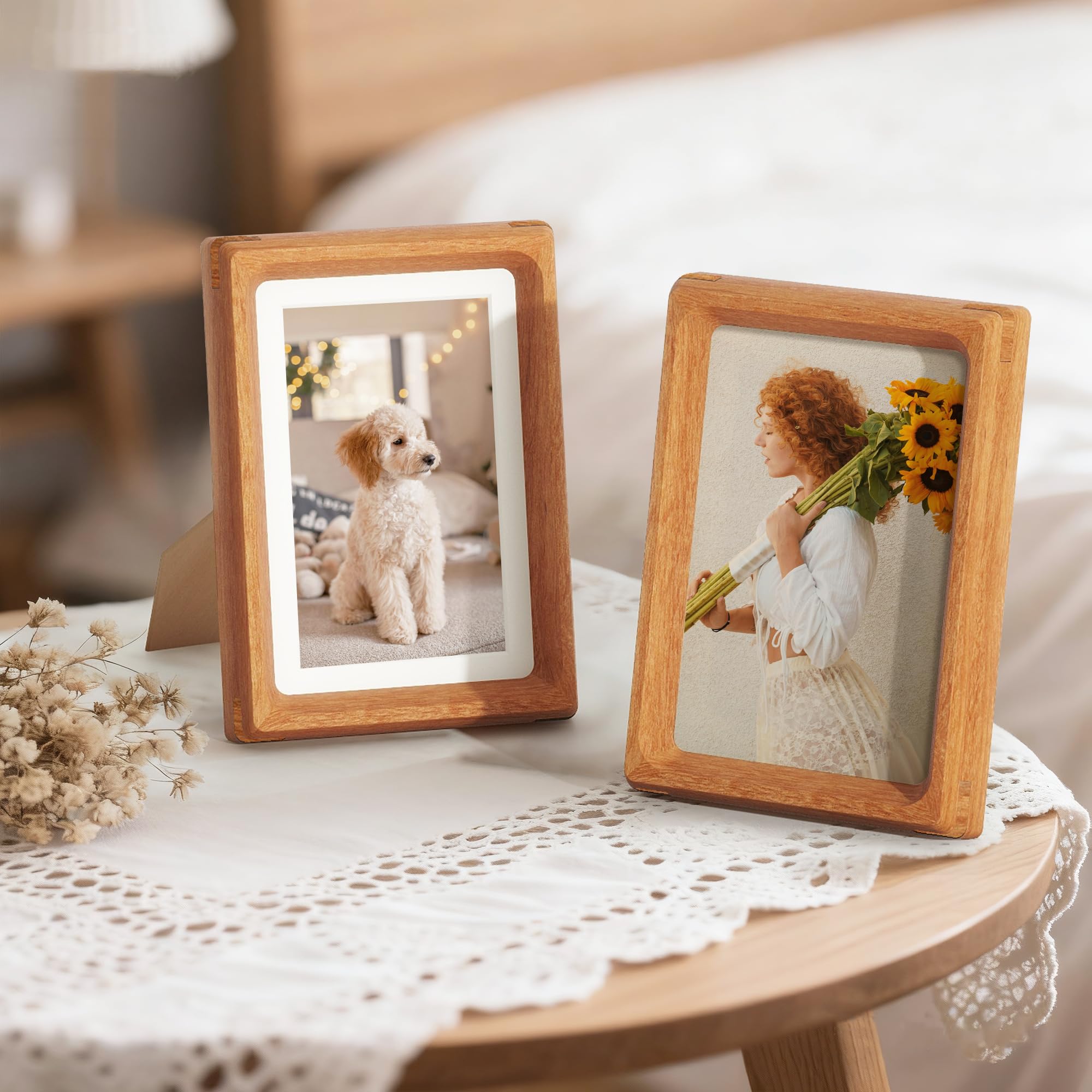 Amazon.com - Fun Memories 4x6 Picture Frame, USA-Sourced Teak Wood