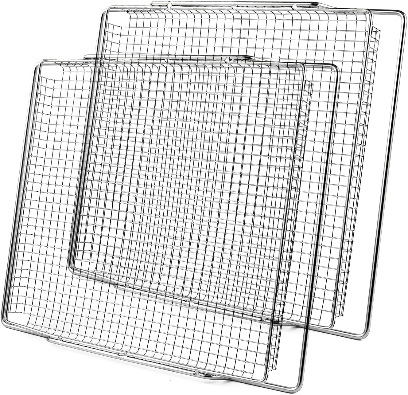 Atgestore BOV900BSS BOV950BSS Air Fryer Basket Replacement for Breville Smart Oven Air Fryer Pro Parts 16.5″ x 11.75″ Stainless Steel Mesh Baskets Breville Dehydrating Toaster Oven Tray Accessories