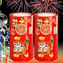 Machine à Bulles de Feux d'artifice (2PCS 20 Trous), Machine Automatique à Bulles de Feux d'artifice avec lumières et Son fermable pour Enfants, Noël, fête.