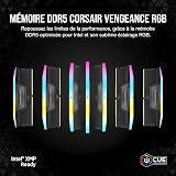 CORSAIR Vengeance RGB DDR5 96Go (2 x 48Go) Jusqu'à 6000MHz Intel RAM - 2