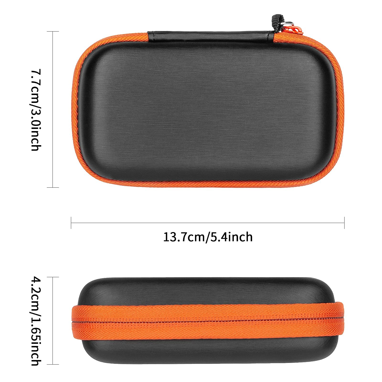 Custodia Rigida Per SanDisk Extreme Portable SSD – Protezione Antiurto, Portaschede, Moschettone, Arancione - 3
