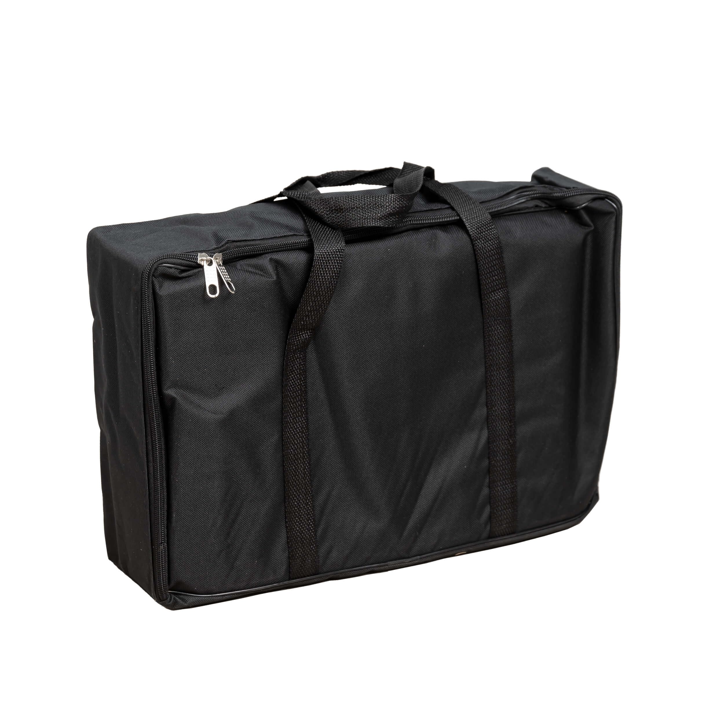 Prospektständer silber faltbar inkl. Tasche DIN-A4 | Katalogständer Zeitschriftenständer Broschürenständer Displayständer Z-Form, klappbar für Messen, platzsparend tragbar