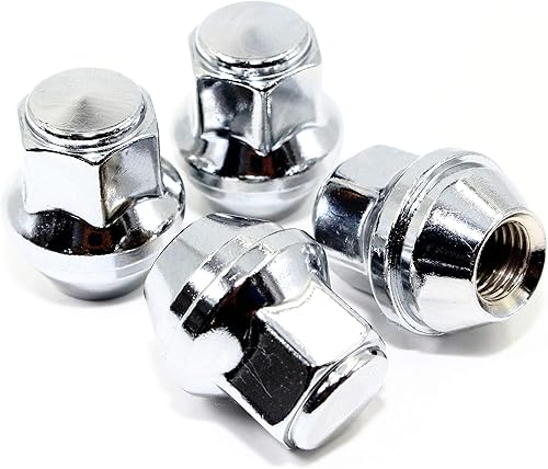 Miniatura 3 de Veritek - Juego de 20 tuercas hexagonales de 1.25 pulgadas 3/4 de 0.748 in de longitud cromadas OEM estilo fábrica grandes bellota para Ford Focus