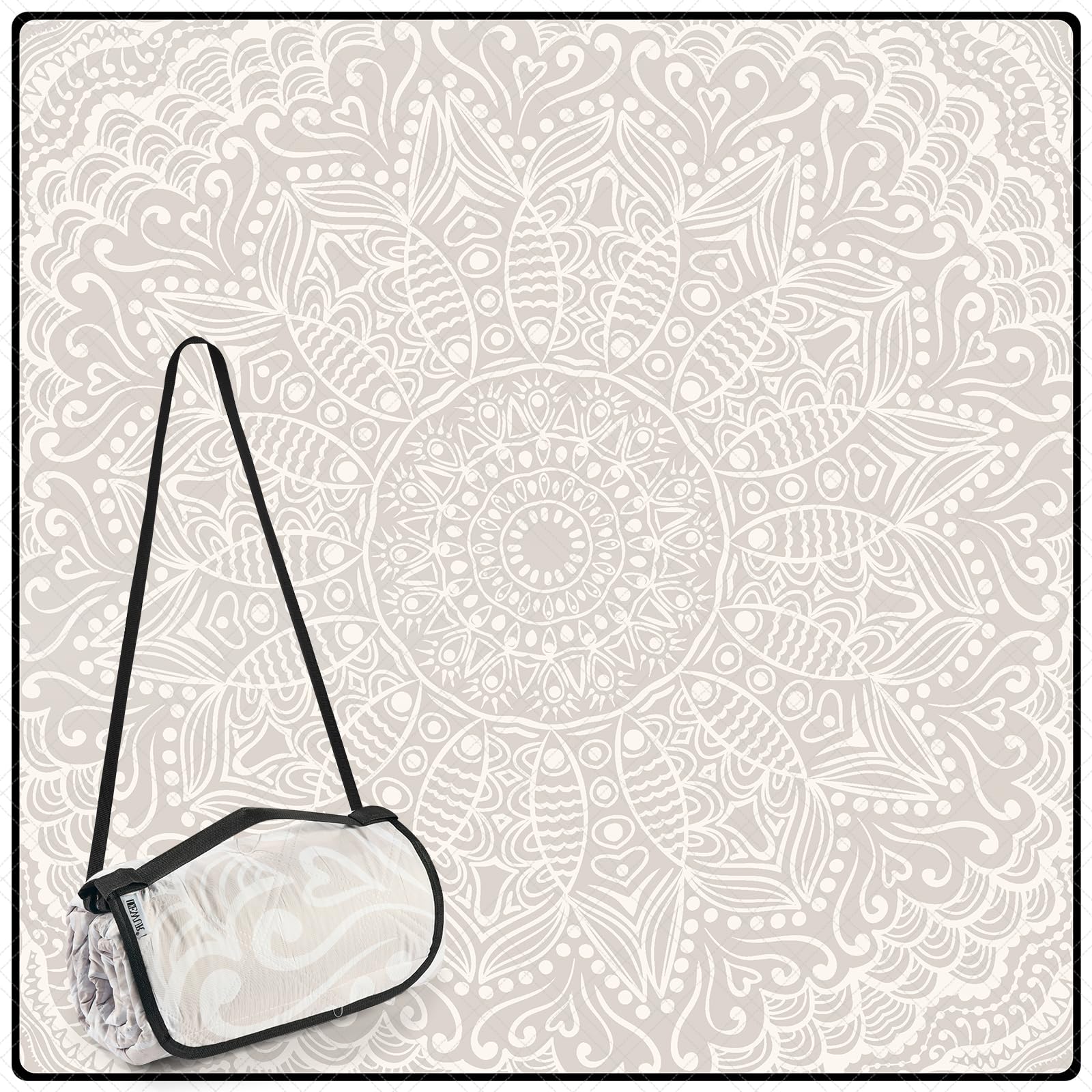 DEWUR Coperta da picnic extra large 200 x 200 cm impermeabile pieghevole