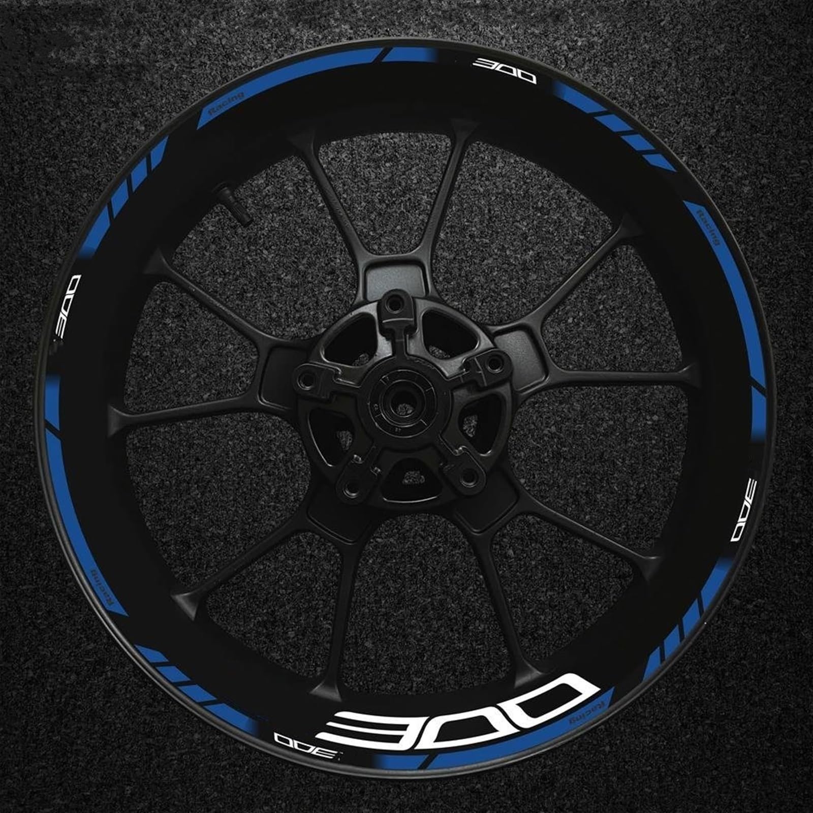 Felgenrandaufkleber Motorrad-Radaufkleber, Reflektierende Felgenstreifen, Klebeband, Aufkleber, Dekoration, Passend Für Z300 Z300 Radaufkleber(Farbe 5)