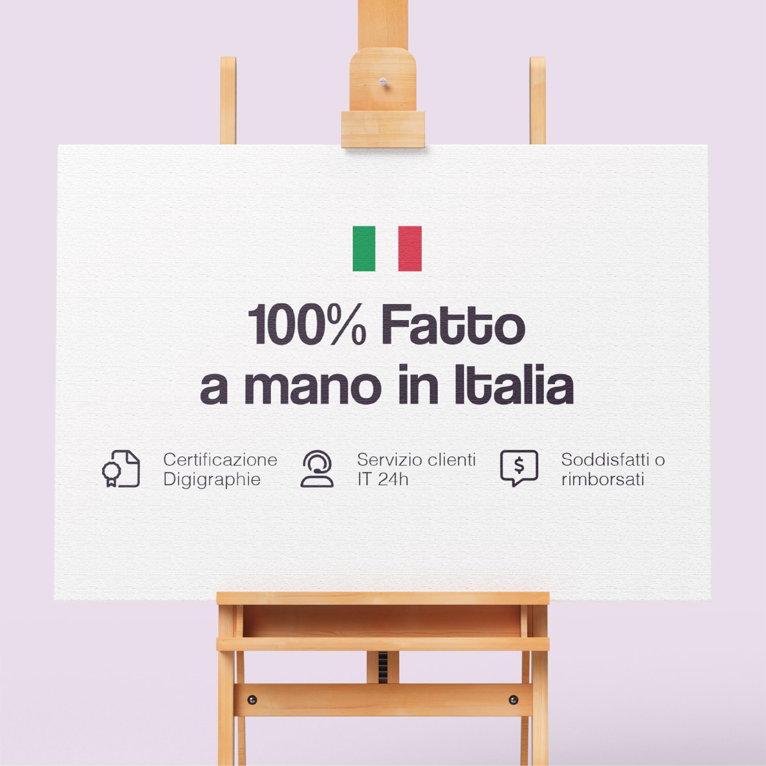 Artenor Quadro Accenti in Rosso Istante Cinematografico, 100 x 100 cm - Made in Italy, Quadri Moderni Soggiorno, Camera da Letto, Cucina, Poster da Parete, Decorazioni Casa