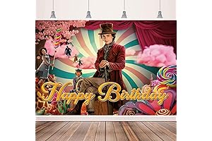 Birthday Party Decorations Backdrop: Delightful Chocolate Factory Extravaganza