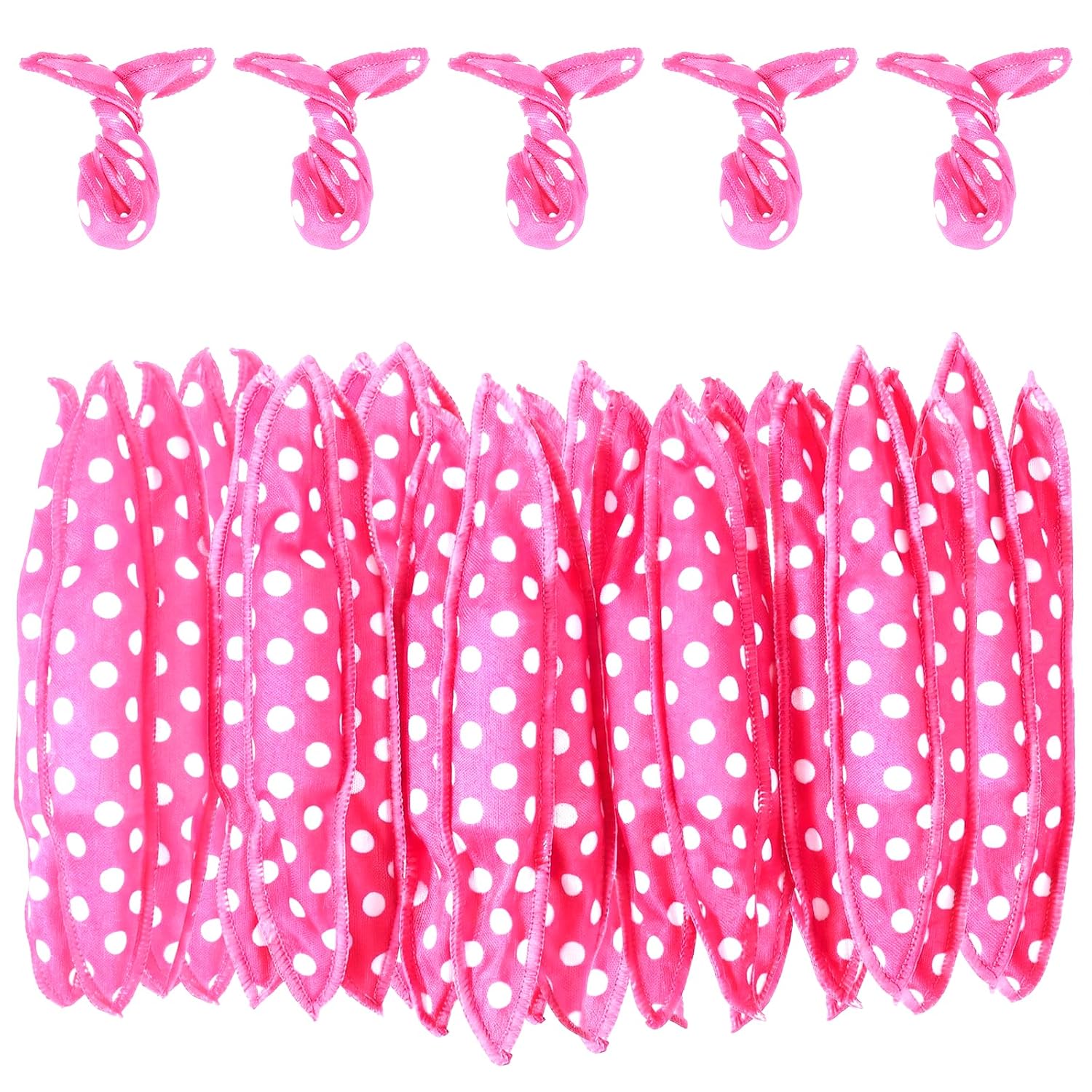 15 Pcs Hair Curler Rollers Soft Satin Sponge Rollers DIY Night Sleep Foam Hair Styling Tools Flexible Pillow Sponge Curlers for Women Tousle Hairstyle No Heat Heatless
