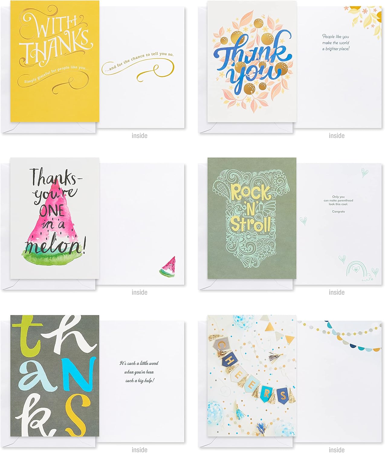 American Greetings Deluxe All Occasion Cards with Envelopes - Birthday, Thanks, Congrats and More (40-Count) - Image 6
