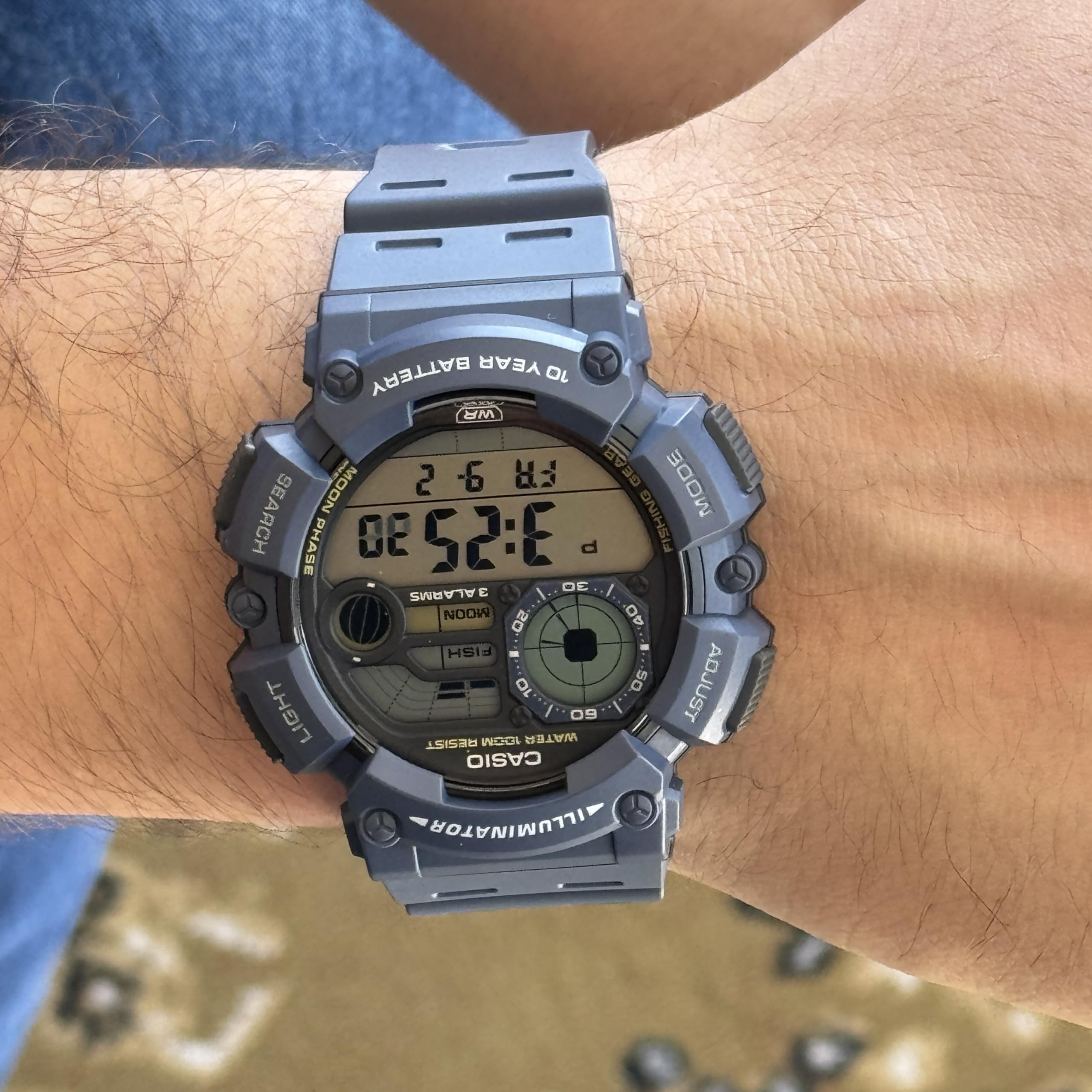 Casio Orologio Digitale Multifunzionale da Uomo, Facile da Leggere. D293