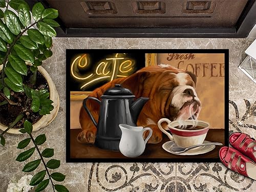 Miniatura 3 de Caroline's Treasures PTW2061JMAT - Felpudo de bulldog inglés, 24 x 36 pulgadas, tapete para puerta delantera, interior y exterior, para entrada,