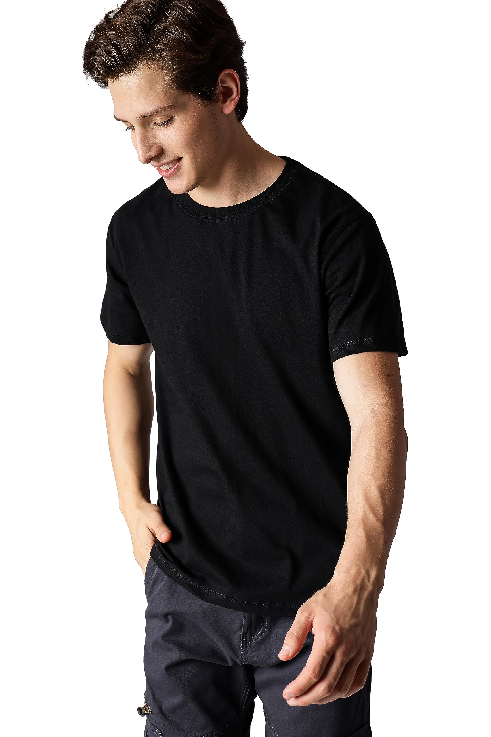 Starton ApparelT-Shirt for Men in Supima Cotton - Unmatched Softness, Exceptional Color Retention in Loungewear, 4 Times Softer Than Regular Cotton.