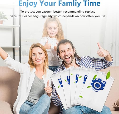 Vista 6 de Improvedhand Paquete de 10 bolsas de repuesto 3D Airclean para Miele GN bolsas de aspiradora compatibles con Miele Classic C2 C3 S2 S5 S8 S400