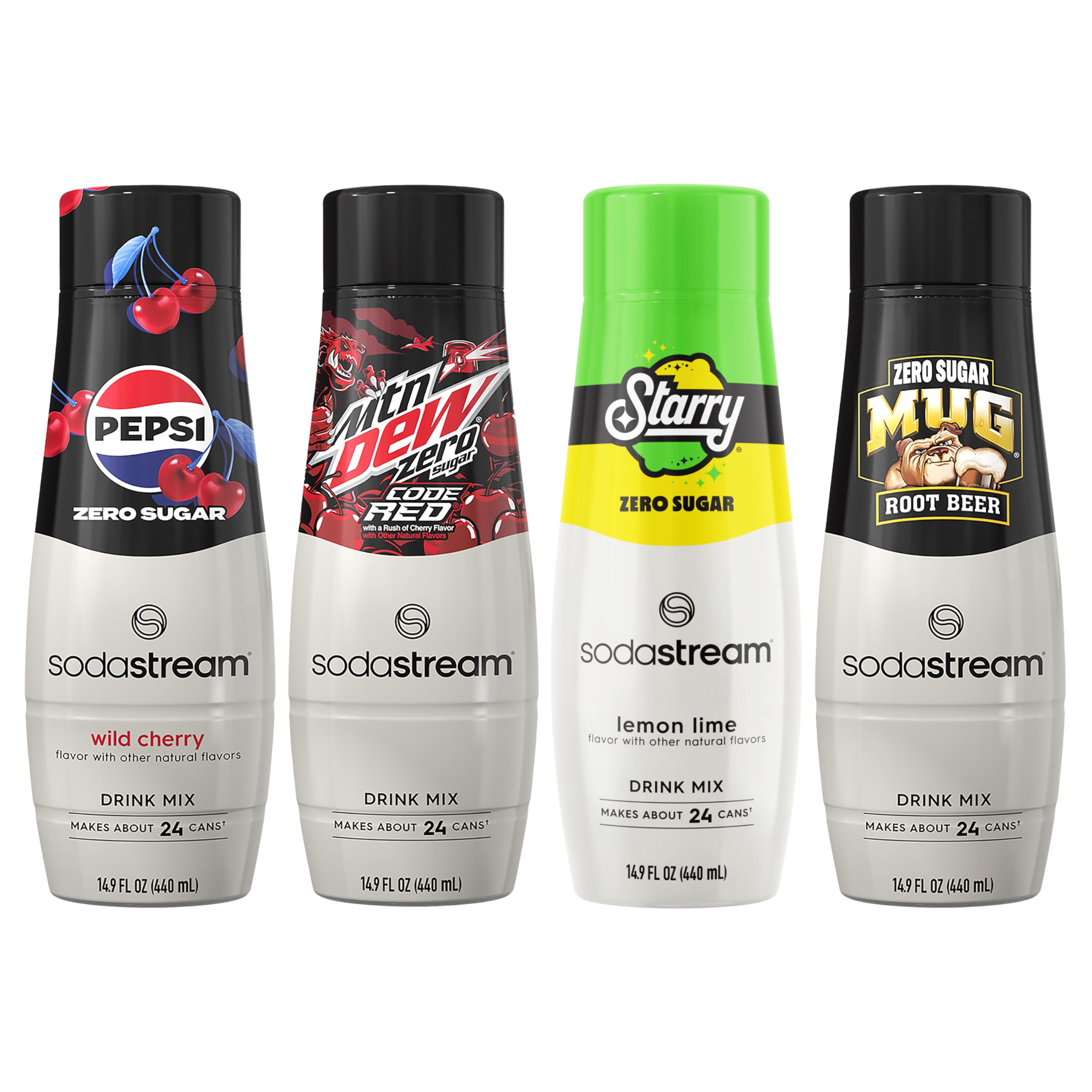 Amazon.com : SodaStream Pepsi Wild Cherry, MTN Dew Code Red