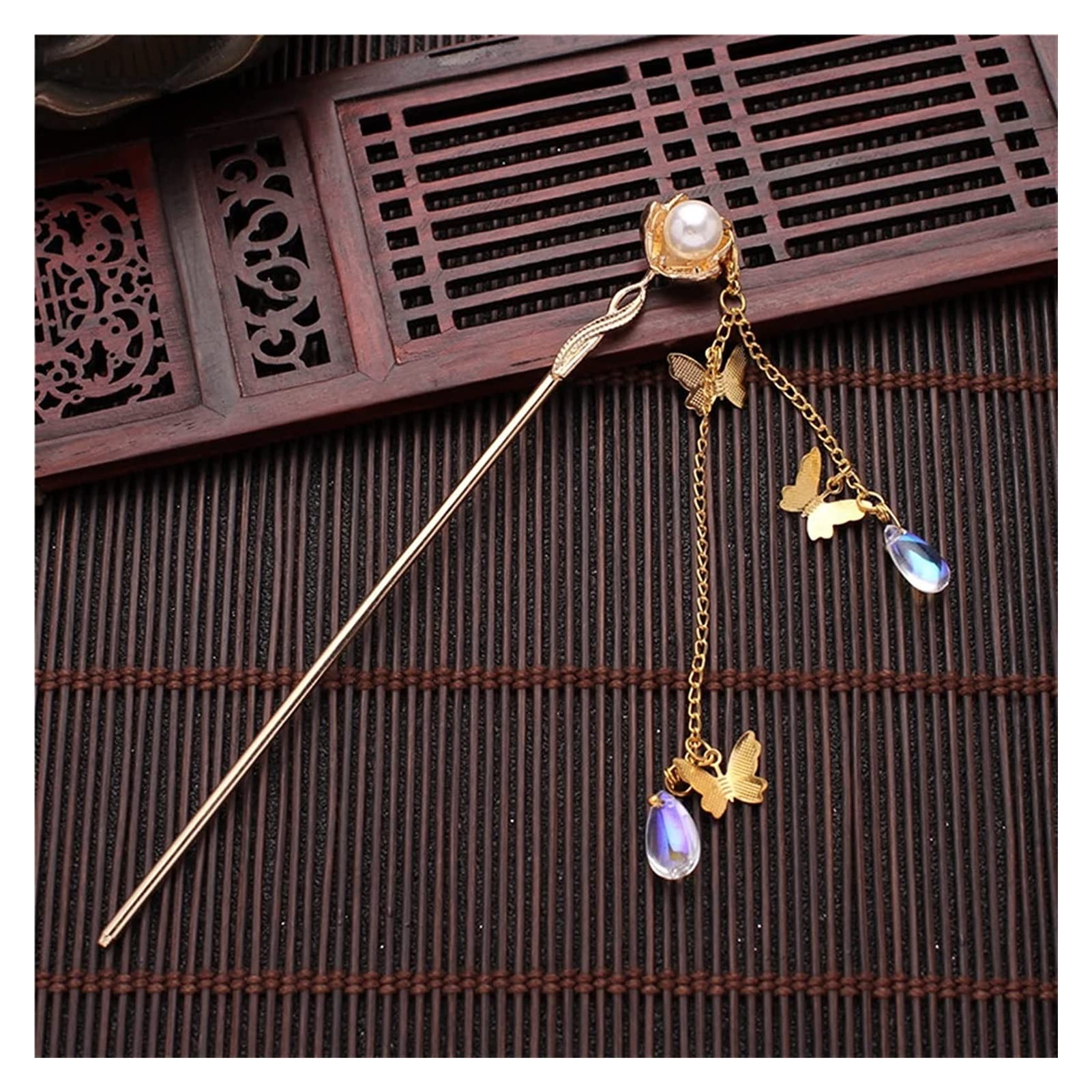 Accessori per capelli forcine per capelli impugnature per capelli vintage con perle bastoncini per capelli da donna retrò nappa forcine disco bacchette per capelli bacchette per capelli copricapo