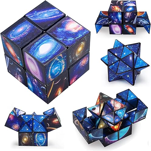 Toyhug 2 en 1 Star Sky Magic Cube Planet Infinity Cube Rompecabezas educativo 3D para niños - Ideas de regalos para adolescentes y niñas