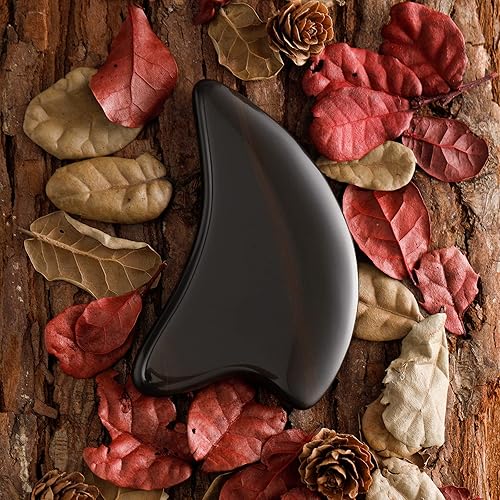 Miniatura 2 de SINOKF Bian Stone Gua Sha Herramientas Faciales Raspar Masaje Cara Guasha Junta Raspar Placa