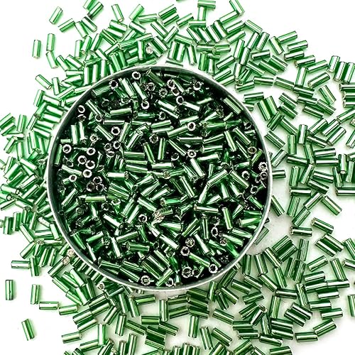 Miniatura 23 de Embroiderymaterial Cuentas de tubo de vidrio japonés para hacer joyas, hacer pulseras, cabello, bordado, costura, manualidades, cuentas