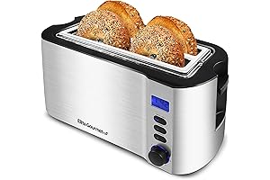 Elite Gourmet ECT4400B# Long Slot 4 Slice Toaster: Conquer Your Toasting Woes!