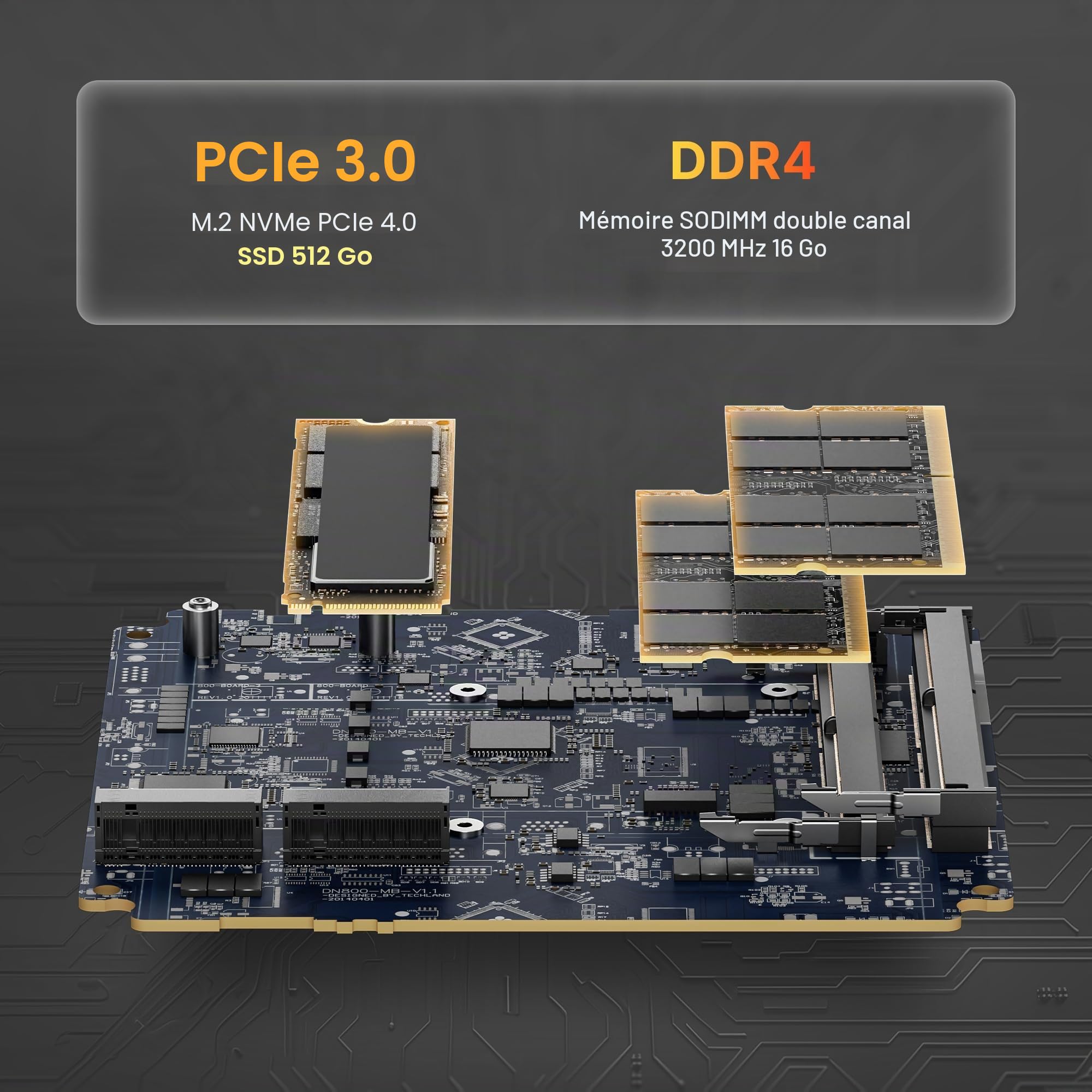 BOSGAME P4 Plus Dual 2.5G LAN Mini PC de Jeu, processeur AMD Ryzen 7 5825U (jusqu'à 4,5 GHz), Windows 11 Pro Mini-Ordinateur, 16 Go de RAM DDR4, SSD PCIe 3.0 512 Go, Mini PC de Bureau de Jeu