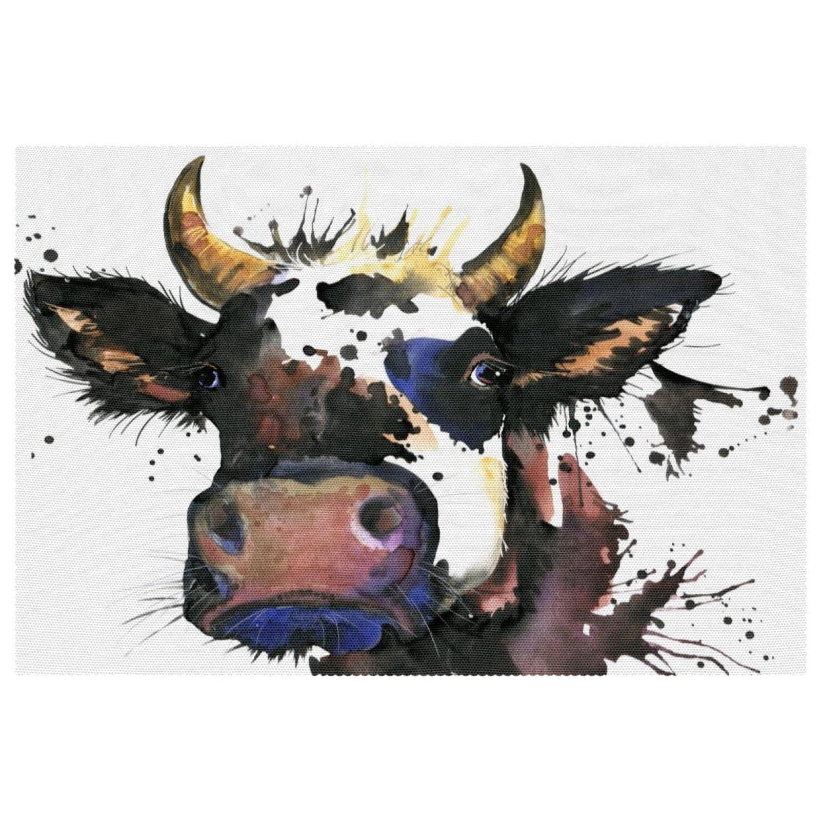 Set de table vache lavable pour éviter les taches et préserver vos meubles en bois