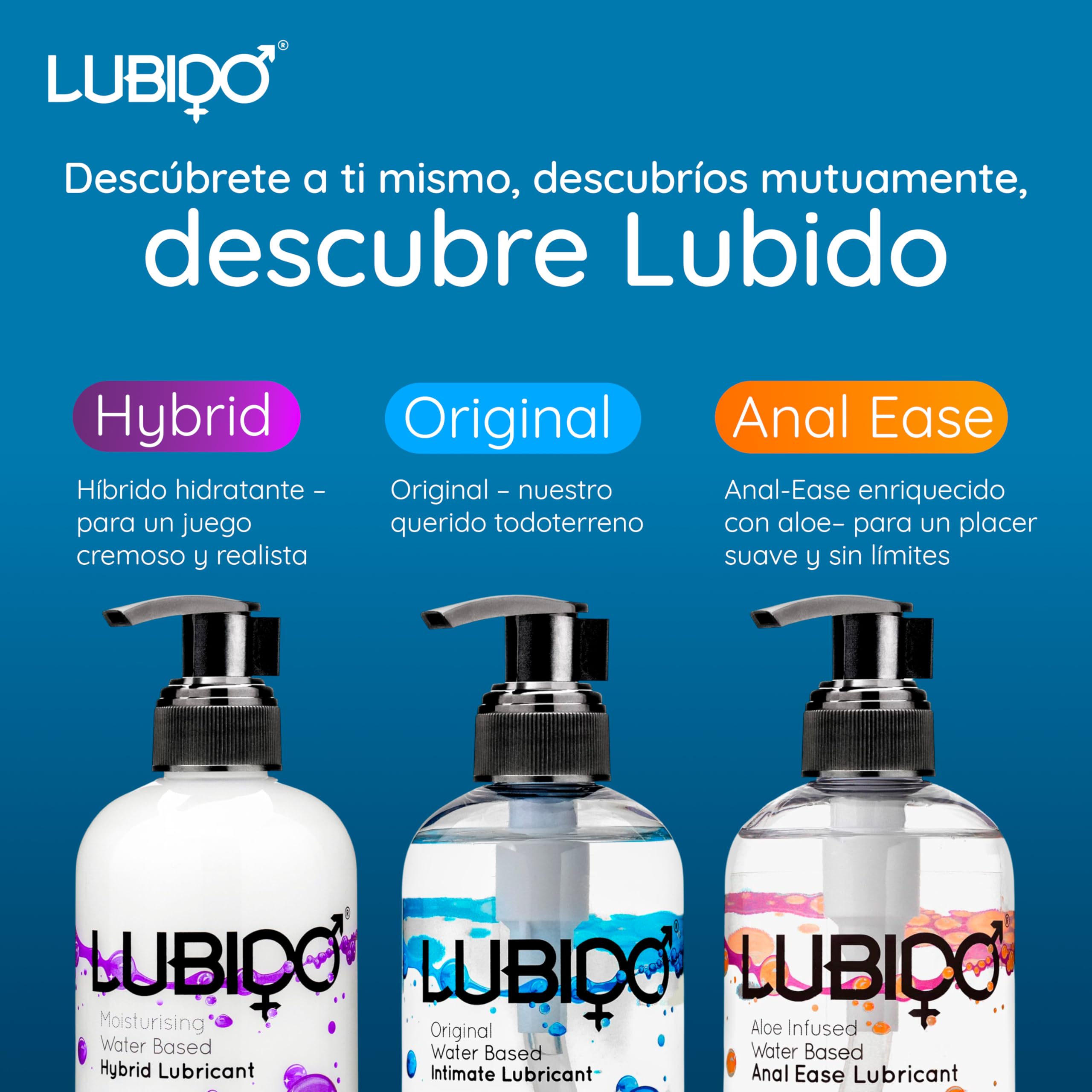 Lubido Original Gel Lubricante Íntimo a base de agua sin parabenos - 250 ml