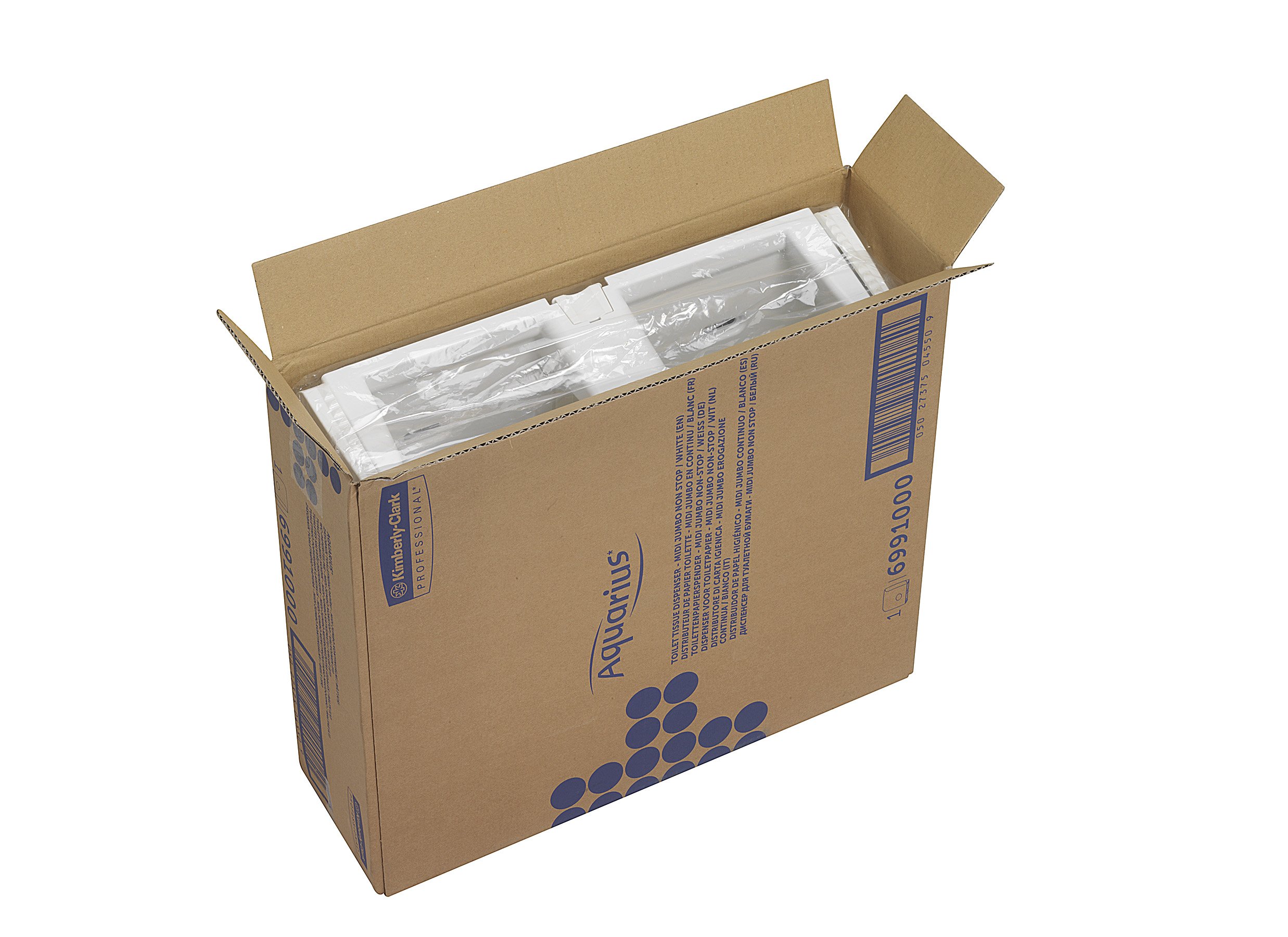 Aquarius, 6991, Jumbo Nonstop-Toilettenpapierspender, Weiß, 1 x 1 Spender