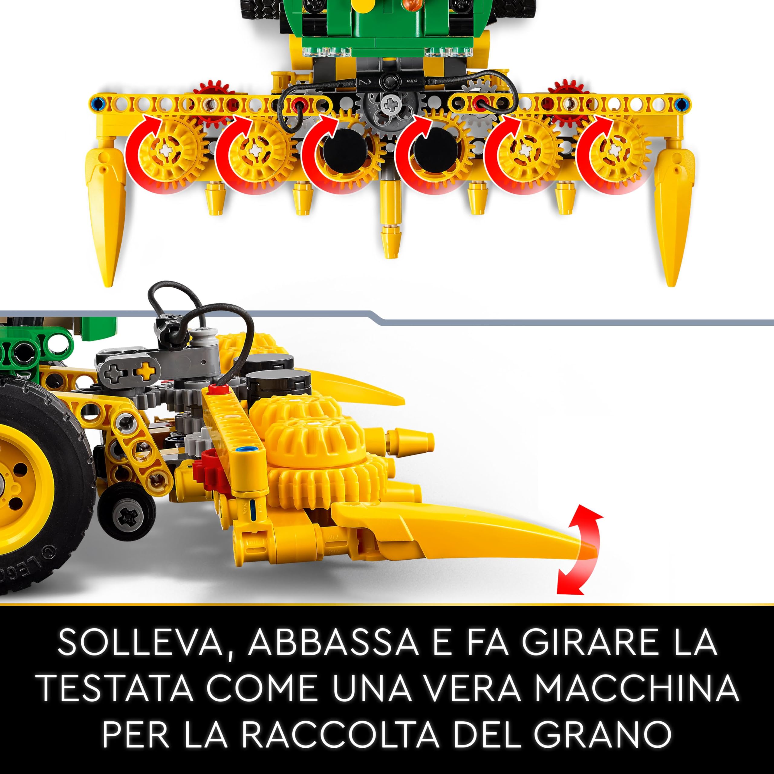LEGO Technic John Deere 9700 Forage Harvester, Trattore Giocattolo Funzionante per Bambini e Bambine da 9 Anni, Veicolo Agricolo Mietitrebbia da Costruire, Idea Regalo di Compleanno 42168
