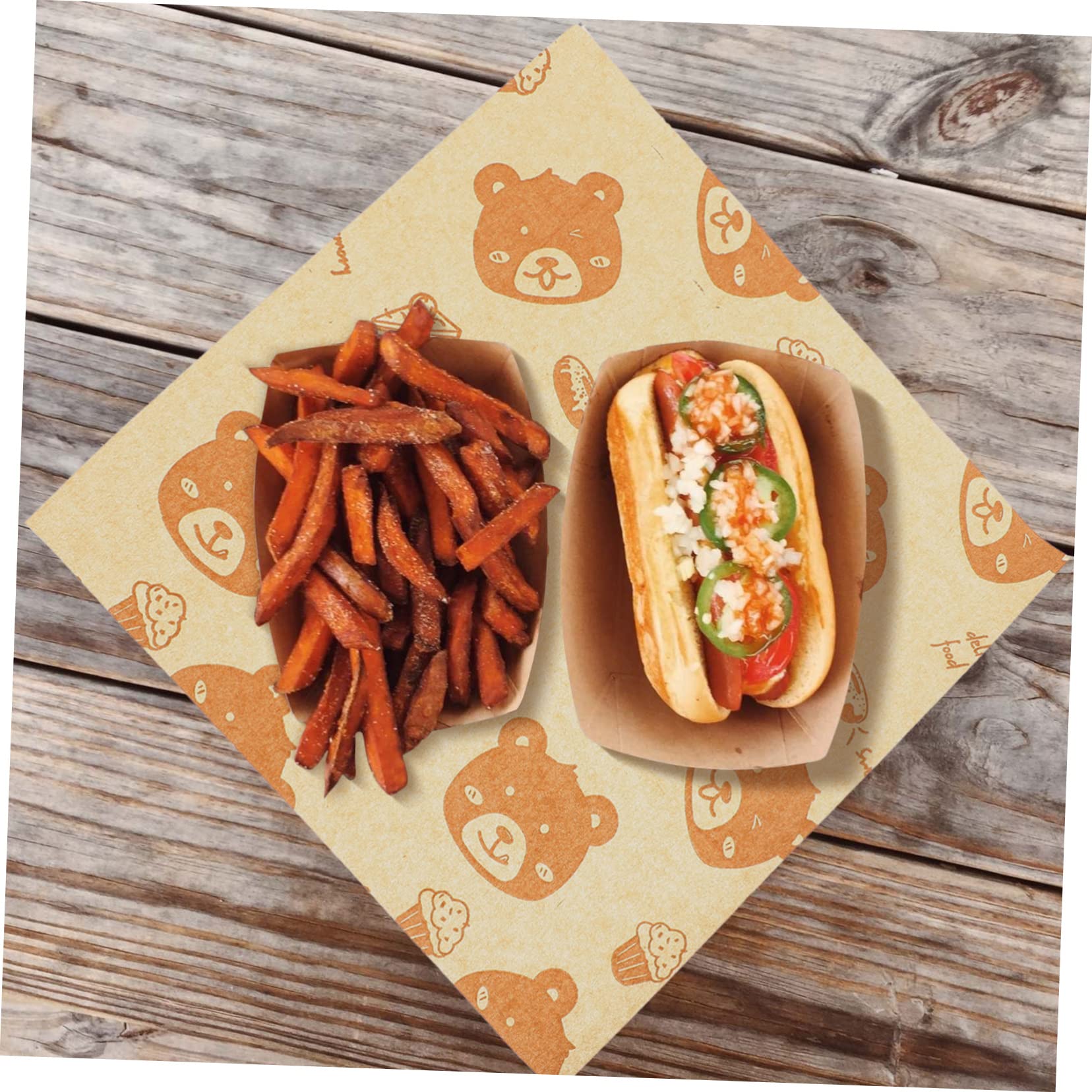 MAGICLULU 500blätter Sandwichpapier aus Lebensmittelpapier Backpapier für Sandwiches und Kuchen Feinkostpapierbögen zum Verpacken von Lebensmitteln