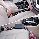 Car Seat Gap Filler Set of 2, Soft Foam Multifunctional Seat Side Gap Filler with Organizer & Hook Function, 3in1 Gap Stopper Universal Fit Car SUV Truck Fill The Gap Between Seat & Console