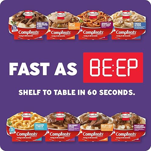 Miniatura 22 de HORMEL COMPLEATS - Carne asada y puré de patatas con salsa, de microondas, 9 onzas (paquete de 6)