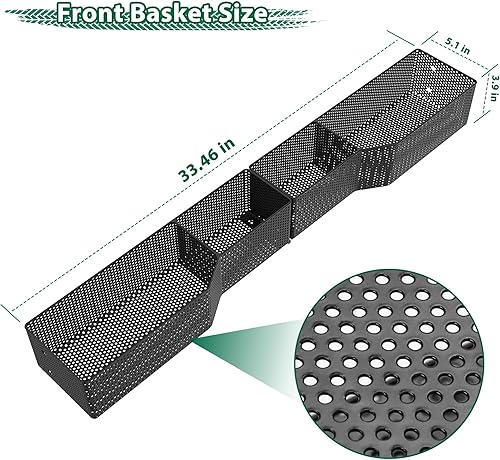 Miniatura 6 de 10L0L Cesta de almacenamiento interior para carrito de golf, acero de alta calidad, antioxidante, adecuada para carrito de golf, club, coche, tempo,