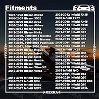 Vista 3 de Rexka 40 unids Splash Shield Under Cover Mud Guard Wheelhouse Liner Bumper Cover Push Type Retainer Clip para Nissan 01553-09241 240SX Maxima Subaru