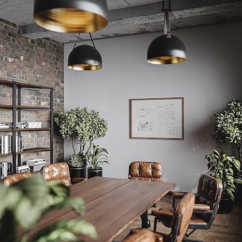 Miniatura 4 de U Brands Decor - Pizarra magnética de borrado en seco, 48 x 36 pulgadas, marco de madera rústica