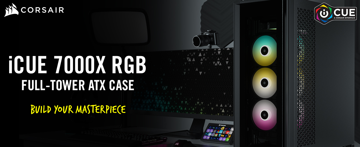 Amazon.com: CORSAIR iCUE 7000X RGB Full-Tower ATX PC Case – Three