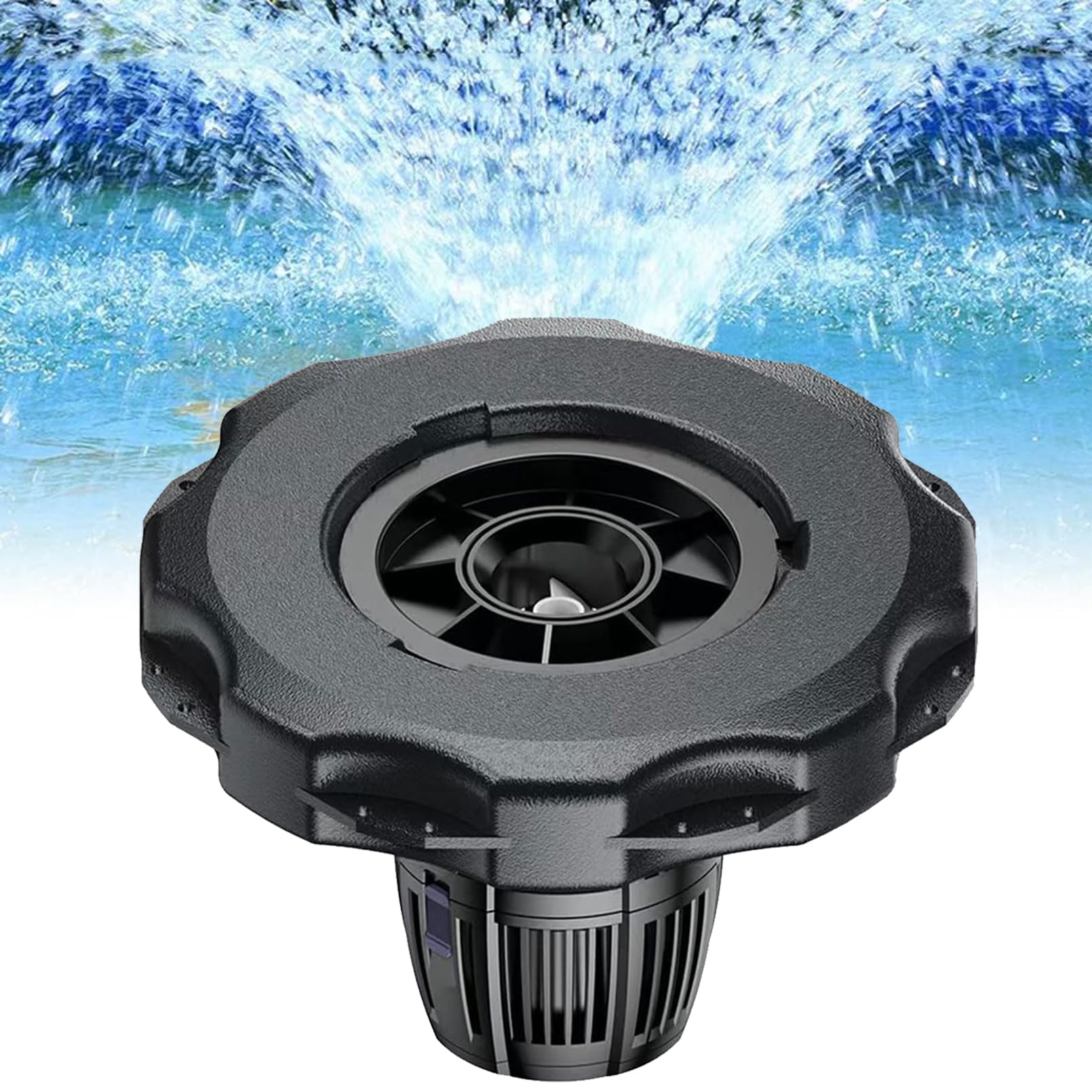 Pond Fountain Aerators for Outdoor Ponds, Floating Fountain Pump Maximum Flow Rate 20000L/h, Energy-saving and Power-saving, Clean Debris and Purify Water