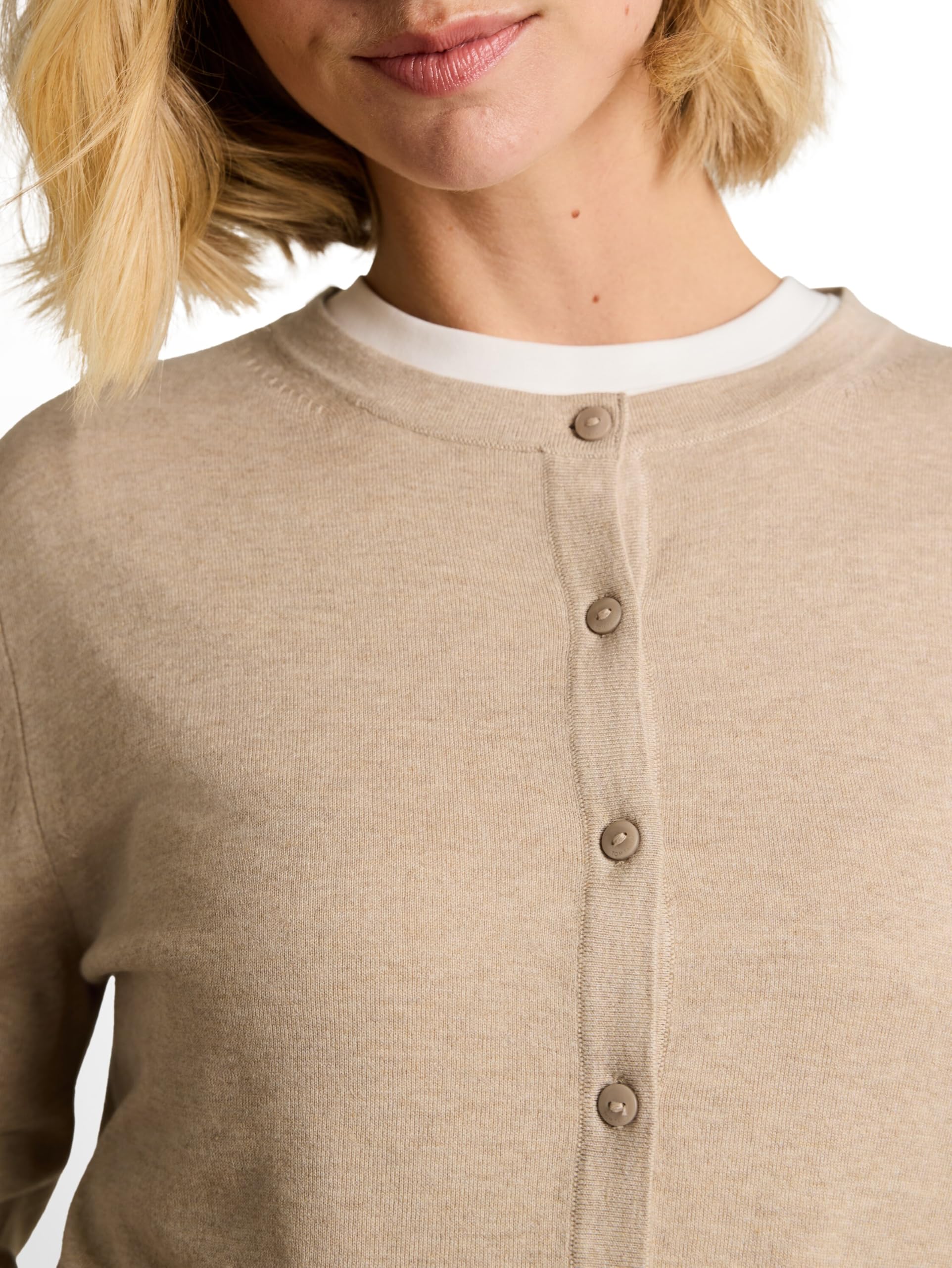 Tom Tailor Damen 1051361 Cardigan mit Seidenanteil (1er Pack)