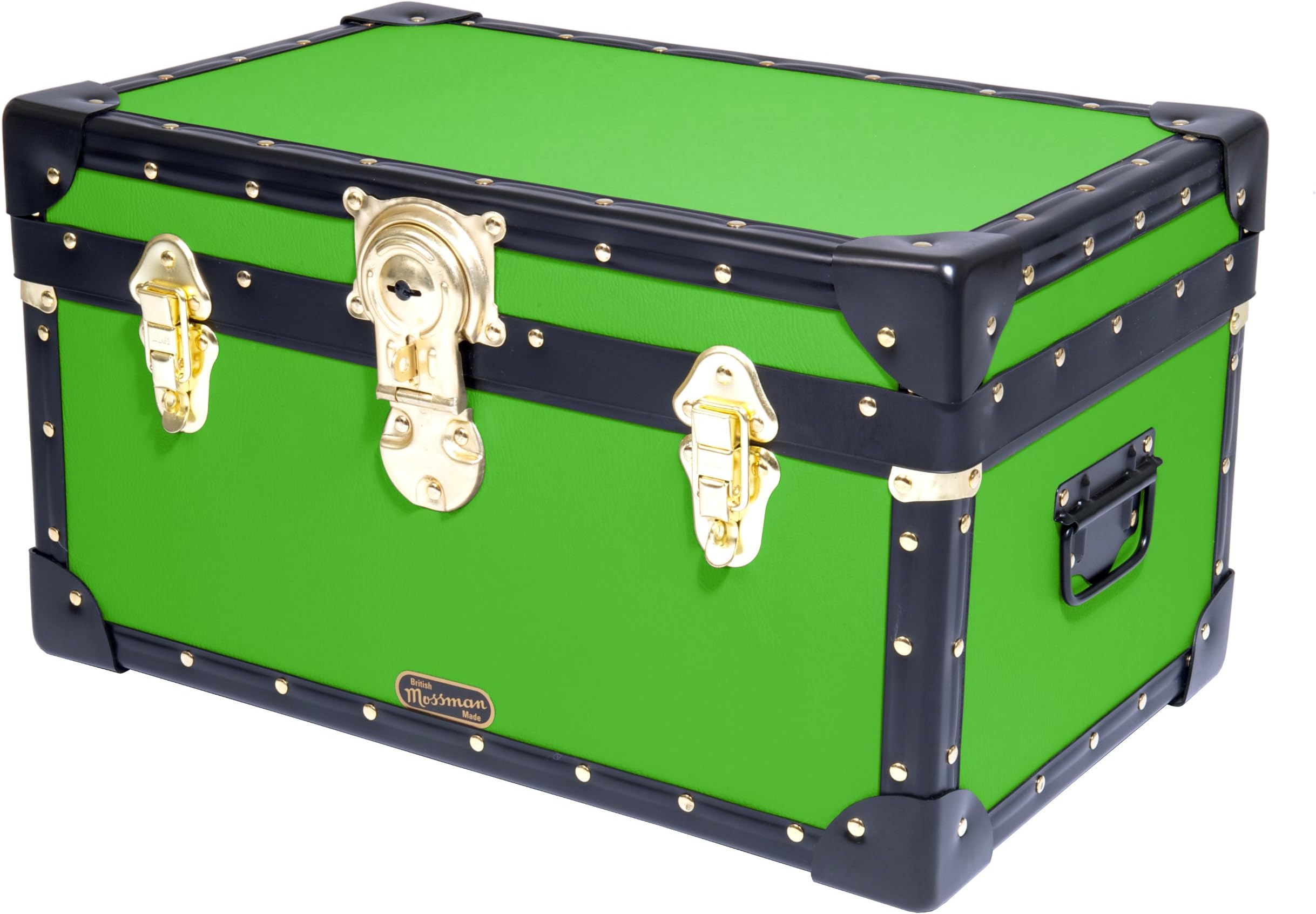 Original Mossman TUCK BOX Trunk CABIN lock Storage Box Chest Steamer Case Home Furniture British Made (Lime)