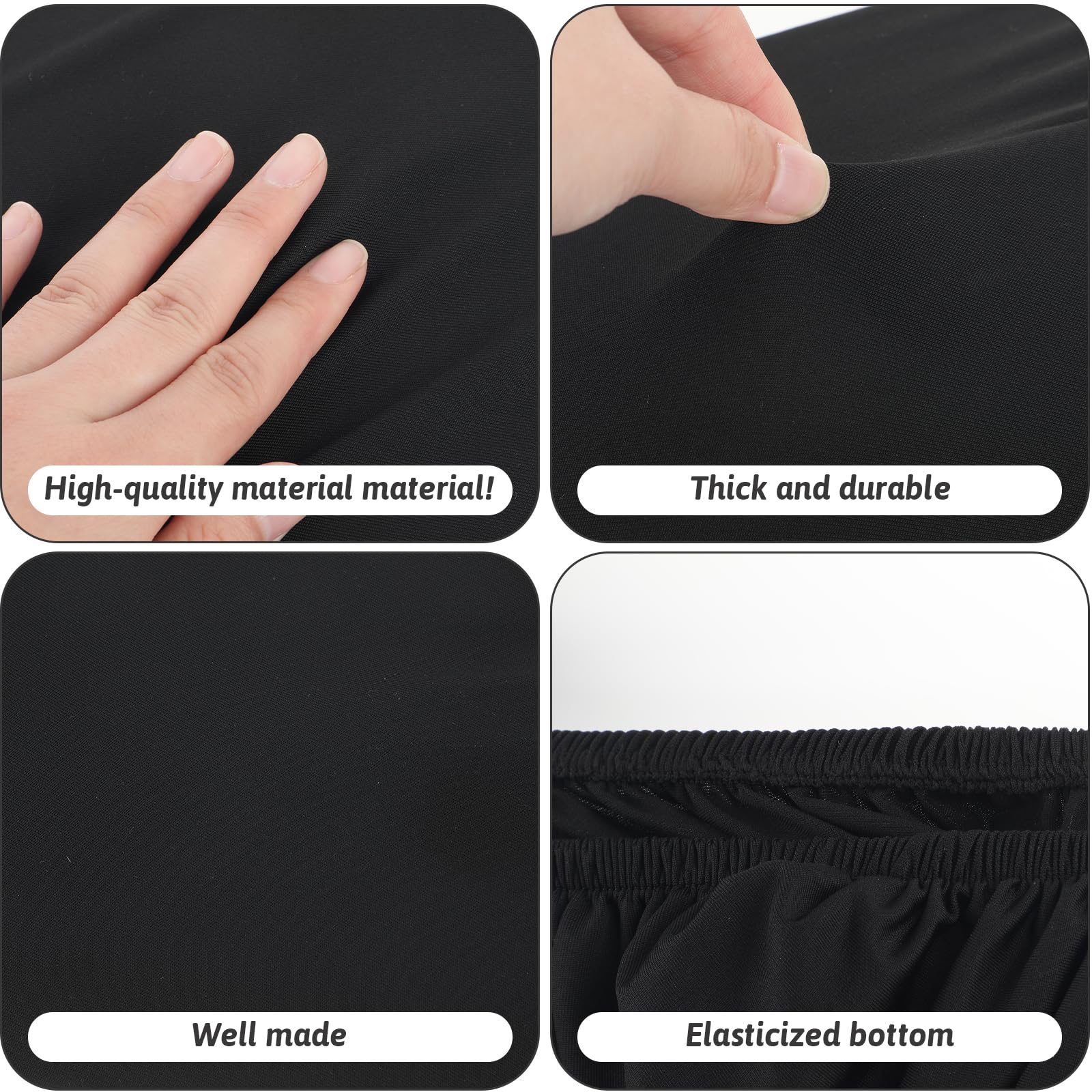 Toilet Tank Covers - Black & Gray Set -4 Toilet Tank Covers - Black & Gray Set -4