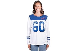 Buffalo Bills Women's Long Sleeve Raglan Vintage Baseball T-Shirt