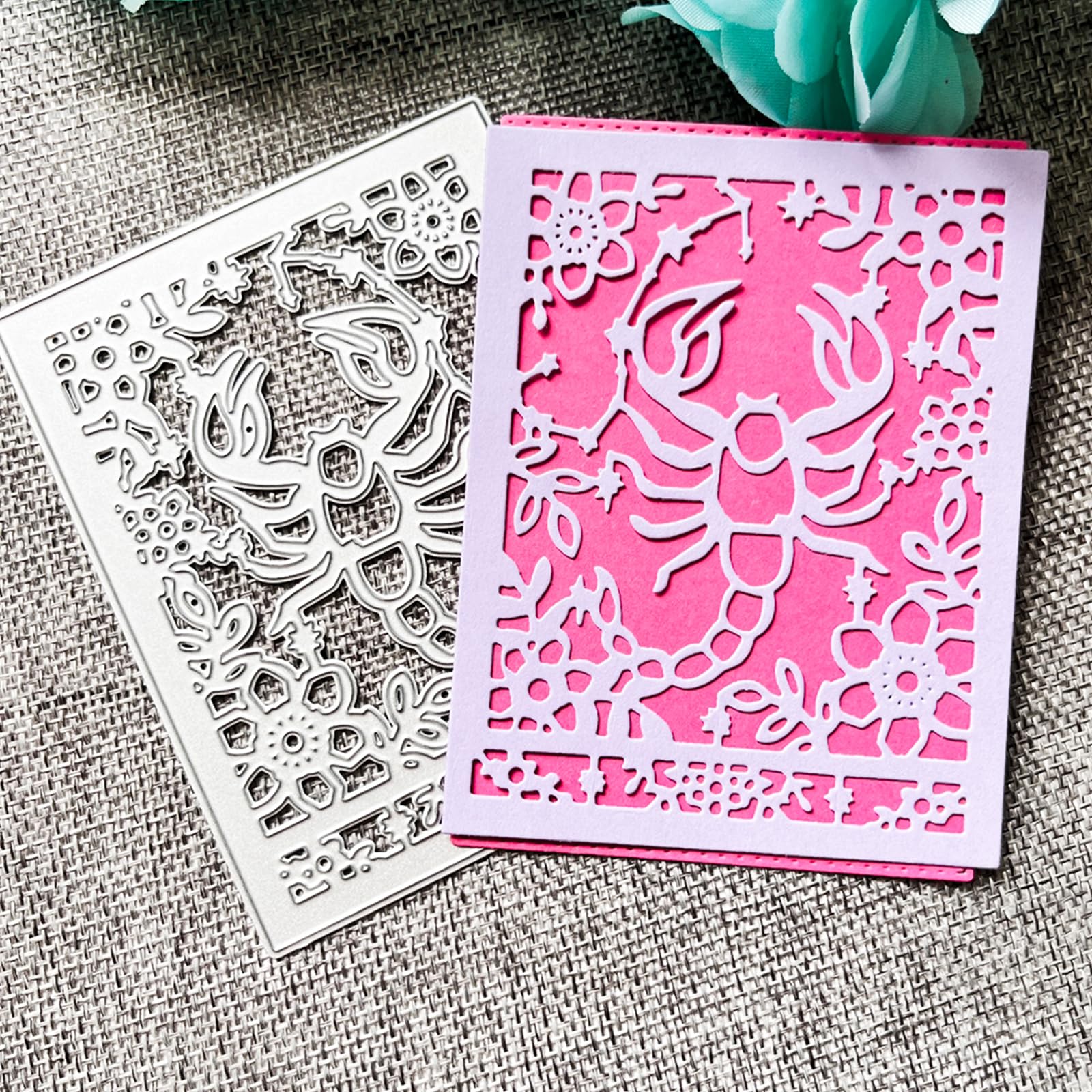 Fustelle in metallo a forma di fiore, stencil per goffratura, per album di ritagli, biglietti, decorazioni di carta